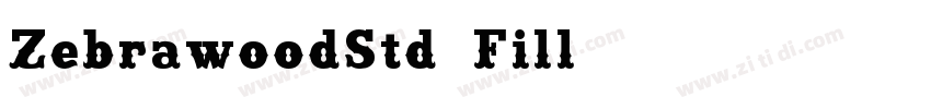 ZebrawoodStd Fill字体转换